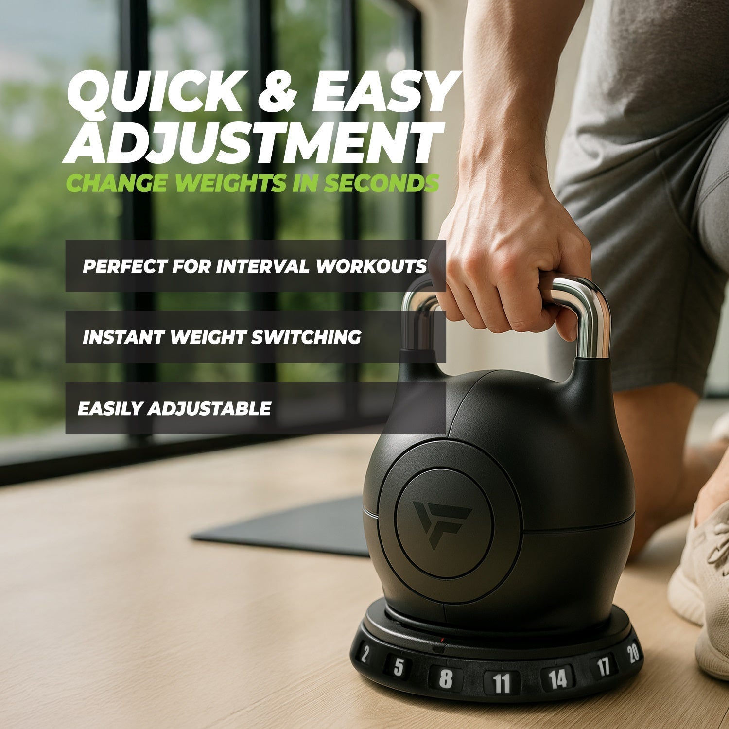 VirtuFit Verstelbare Kettlebell 20 kg