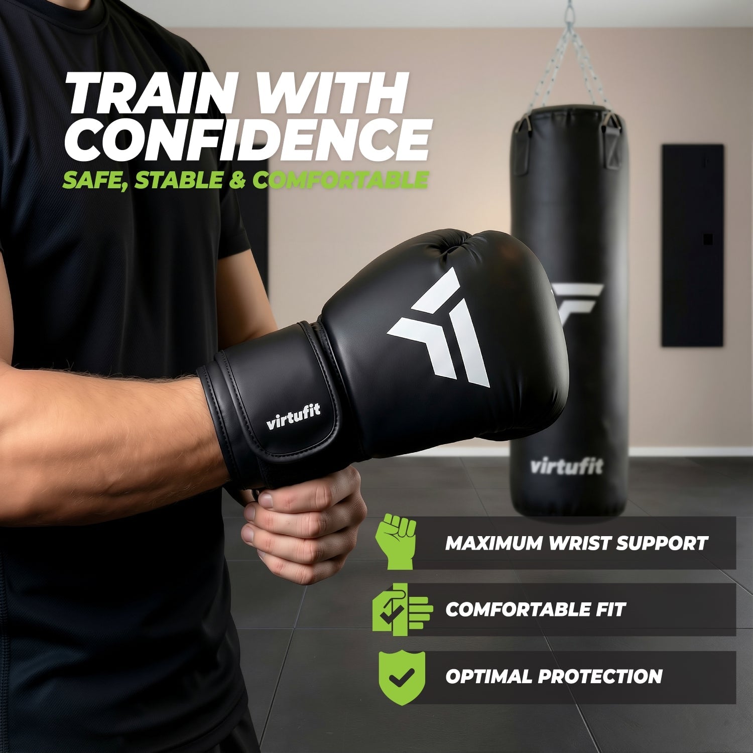 VirtuFit Boksset - Boxing Set - Bokszak & Bokshandschoenen