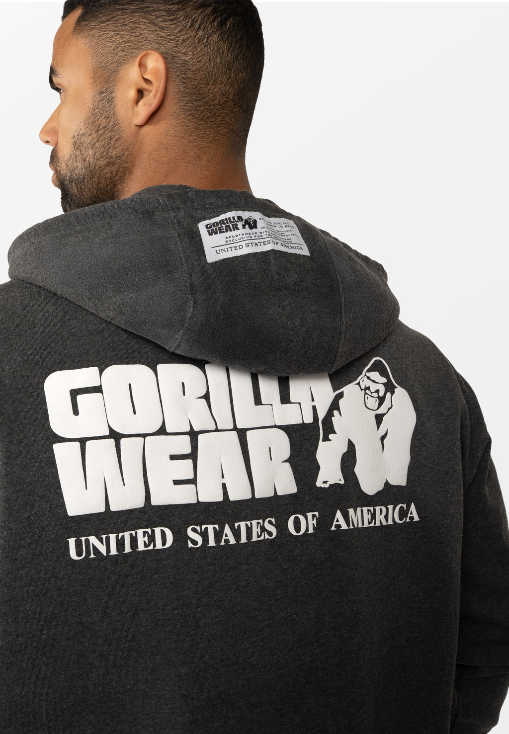 Gorilla Wear Classic Oversized Vest - Donkergrijs Gemeleerd