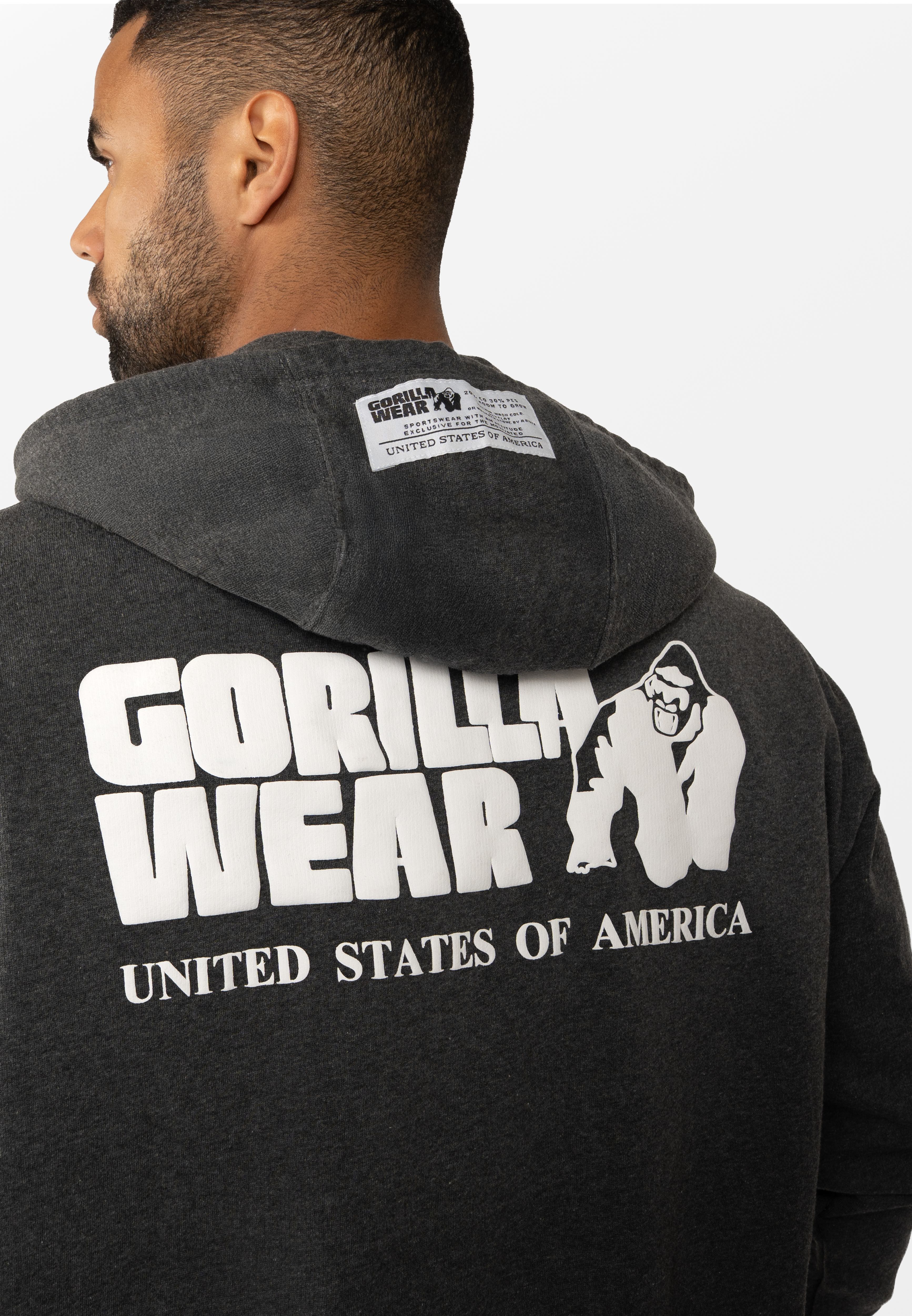 Gorilla Wear Classic Oversized Vest - Donkergrijs Gemeleerd