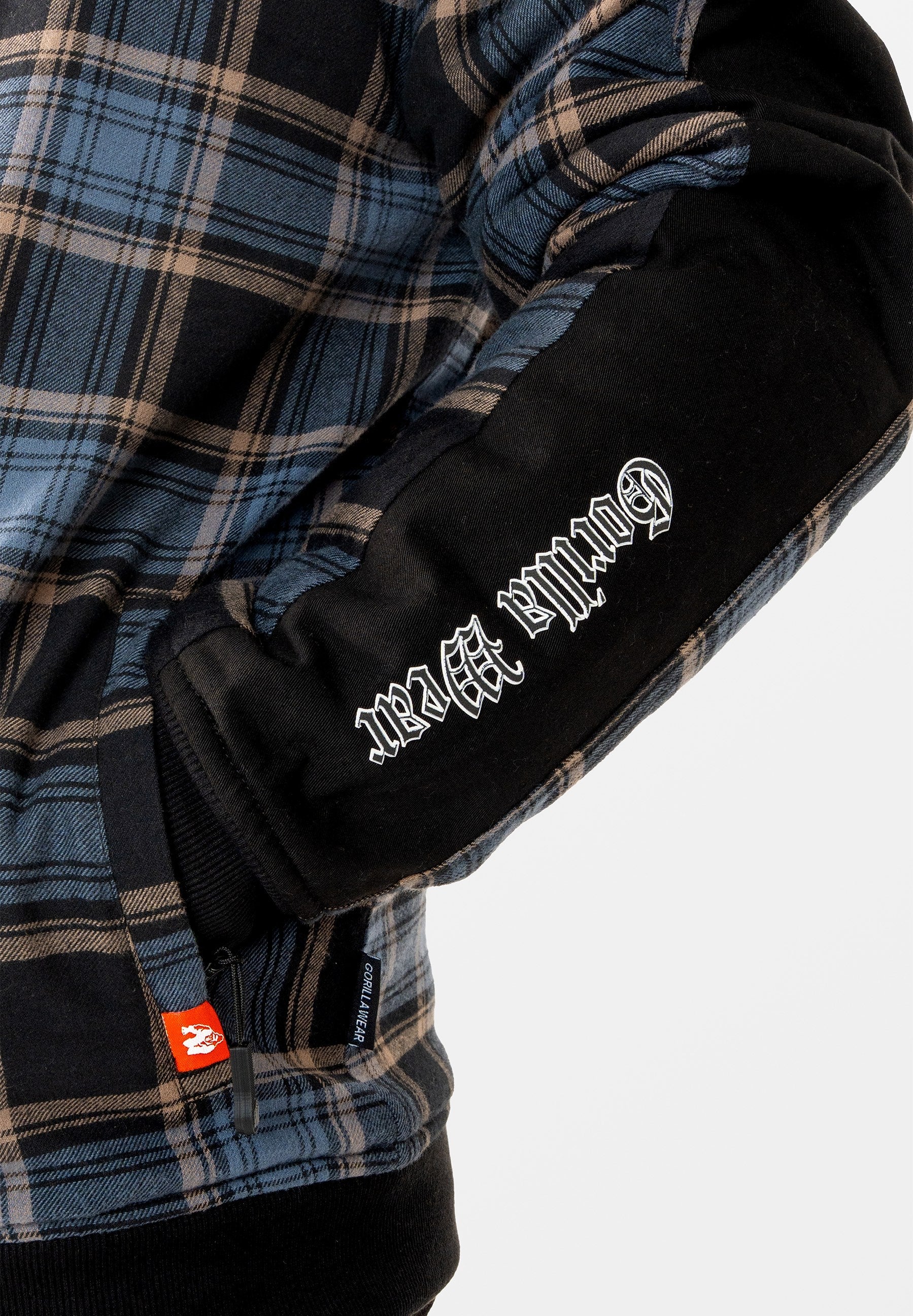 Gorilla Wear Kenton Jas - Zwart/Blauw