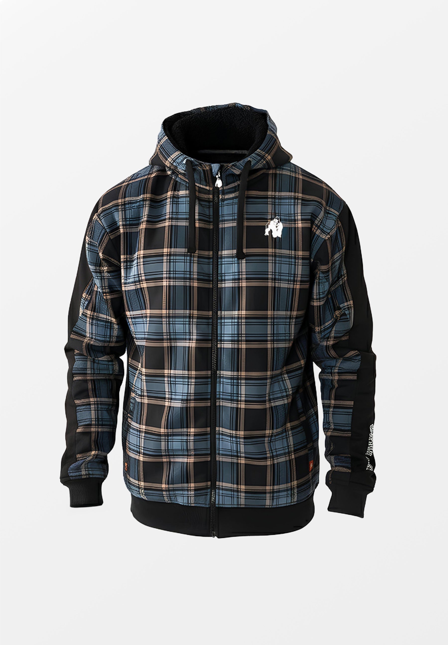 Gorilla Wear Kenton Jas - Zwart/Blauw