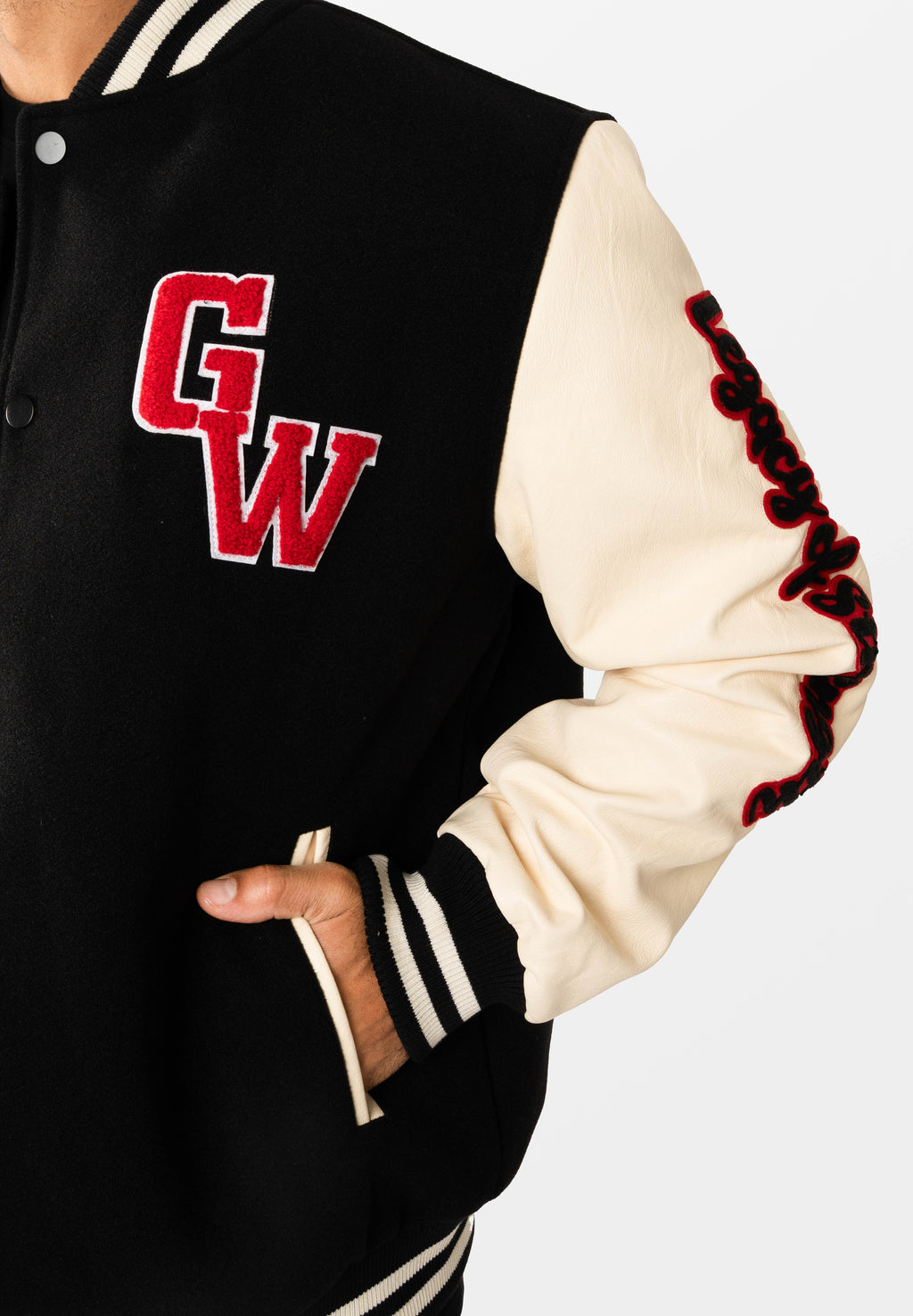 Gorilla Wear Saint Louis Varsity Jacket - Zwart