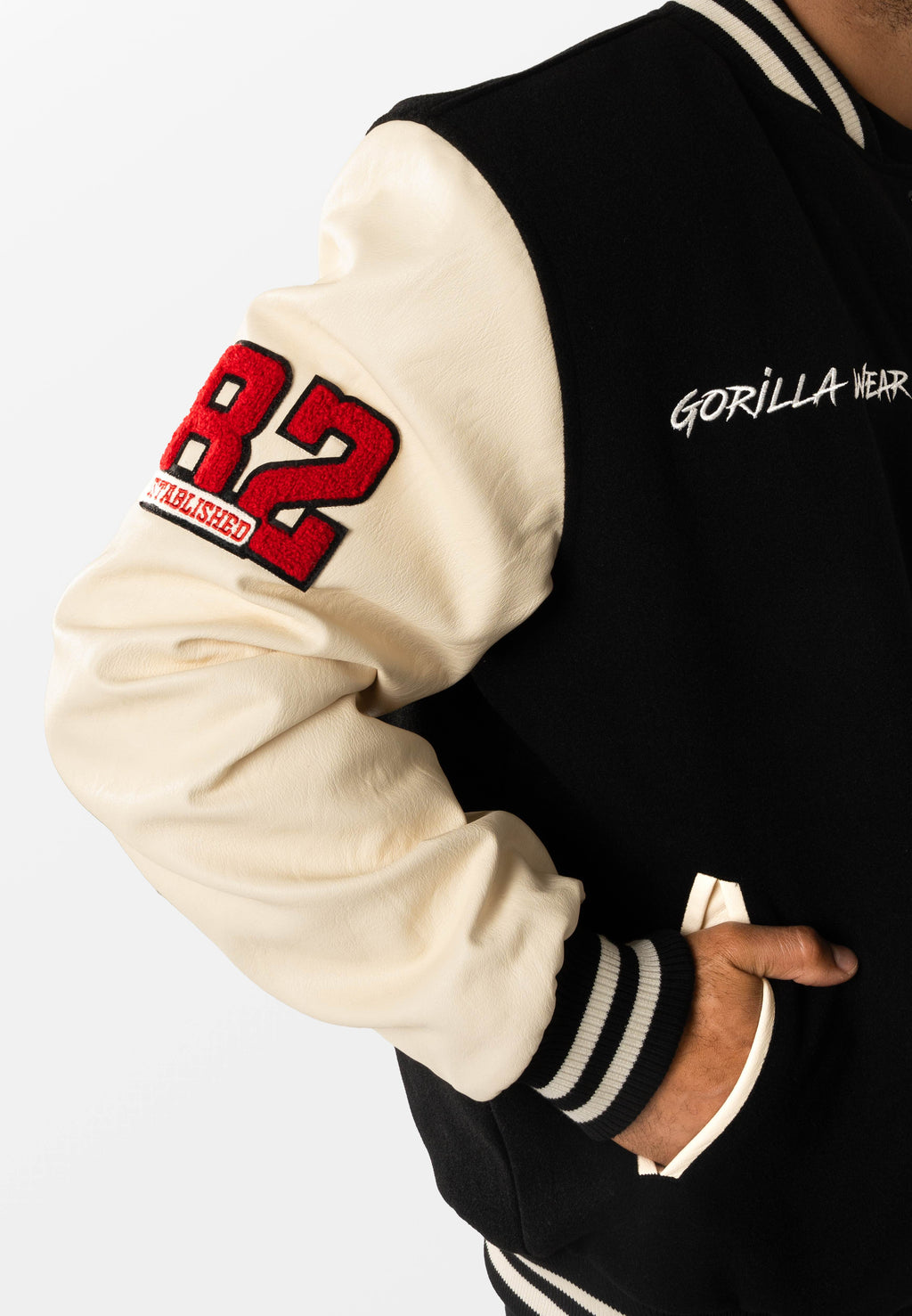 Gorilla Wear Saint Louis Varsity Jacket - Zwart