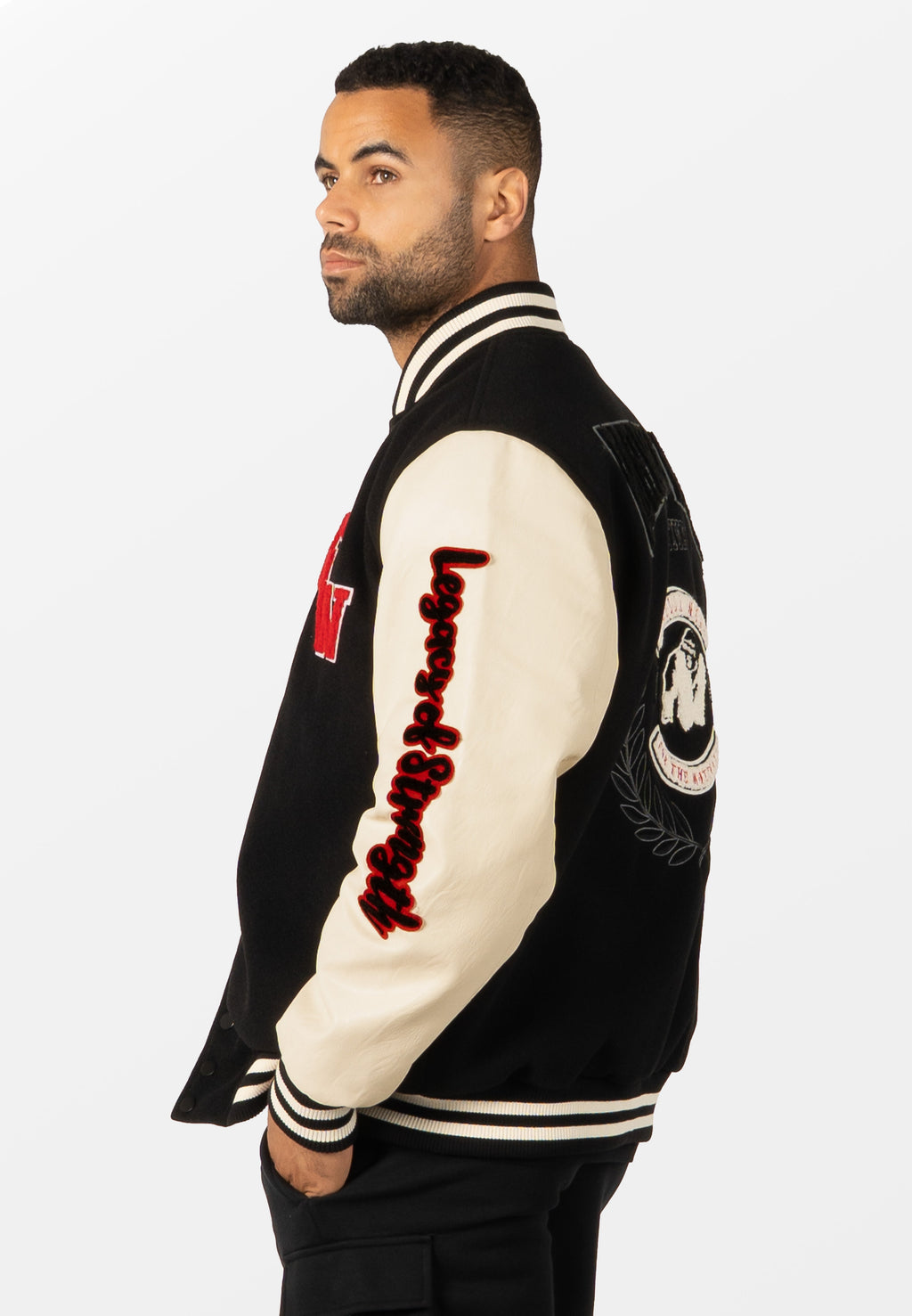 Gorilla Wear Saint Louis Varsity Jacket - Zwart