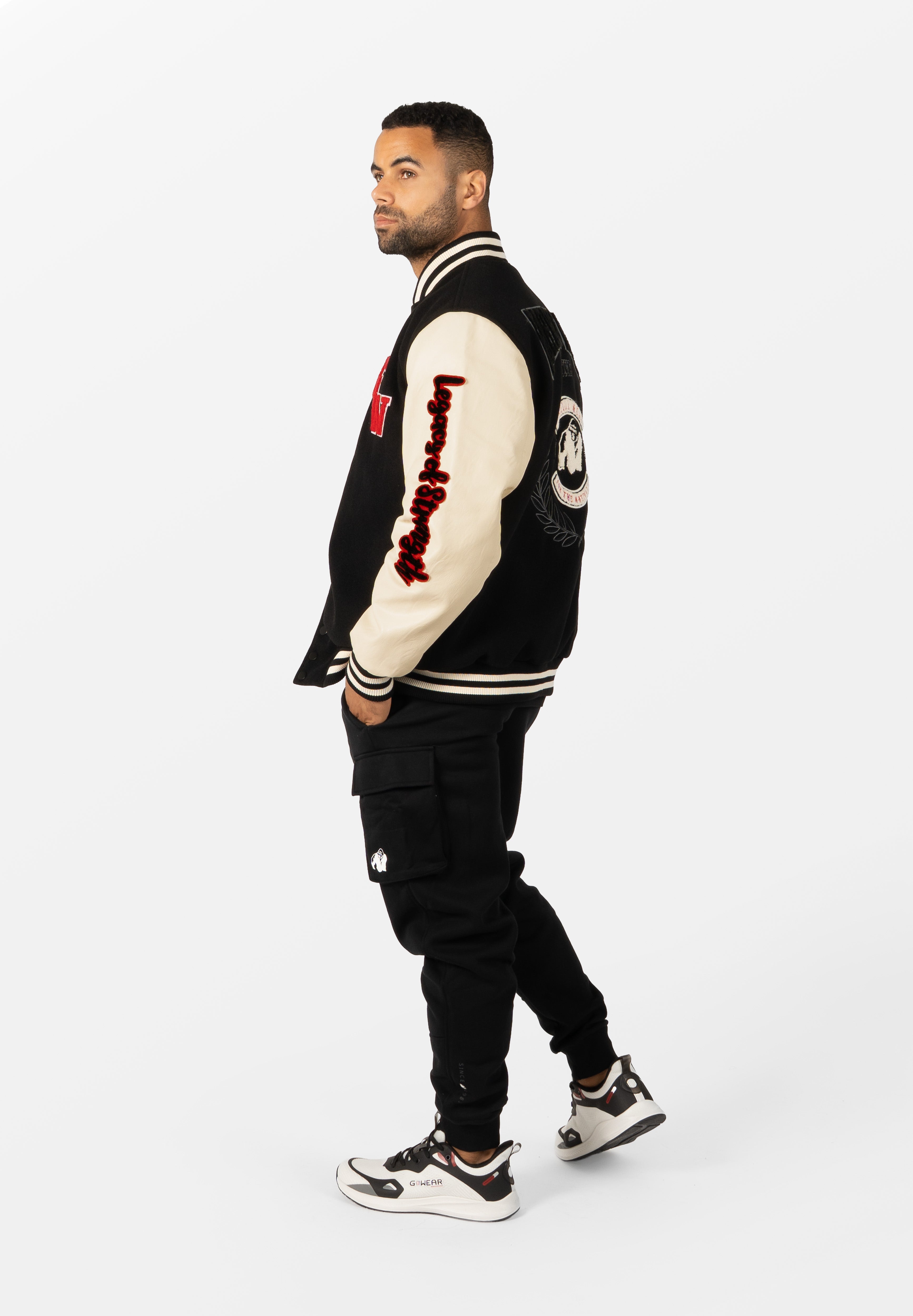 Gorilla Wear Saint Louis Varsity Jacket - Zwart