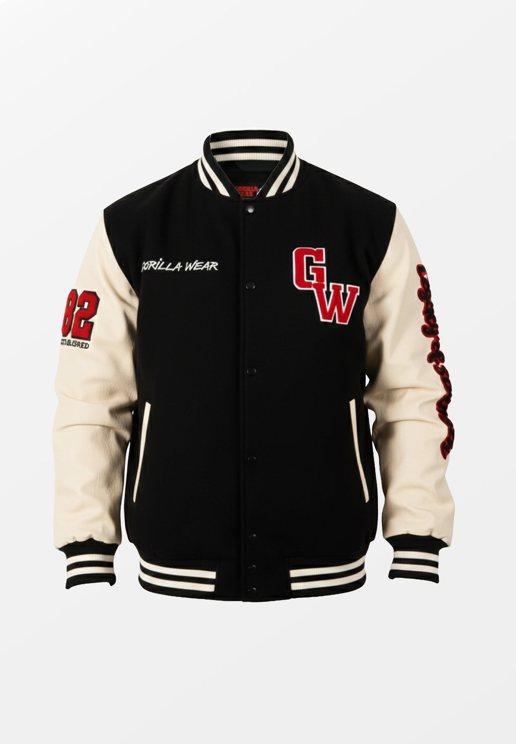 Gorilla Wear Saint Louis Varsity Jacket - Zwart