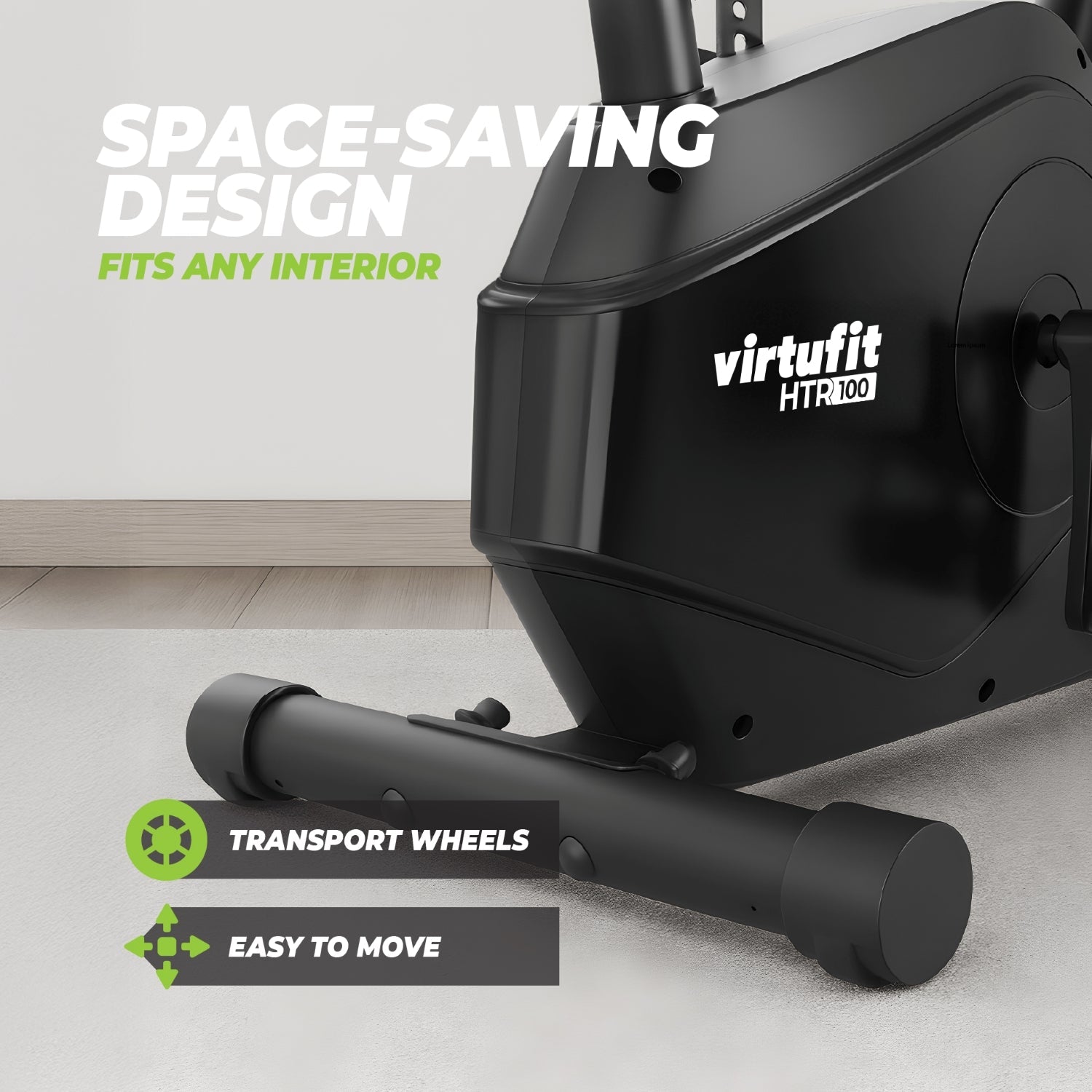 VirtuFit HTR100 Hometrainer - Voor lange gebruikers - 2026 model (HTR 1.0) - Tweedekans