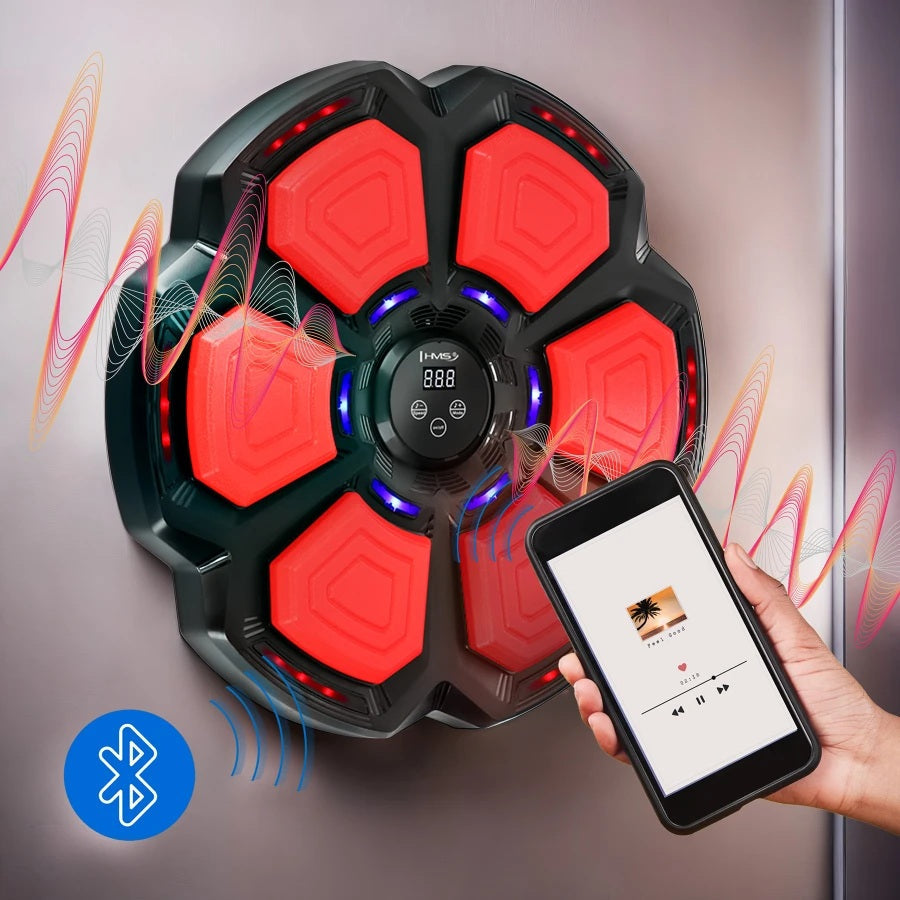 HMS Elektronisch Bluetooth Bokstarget - Met Muziek & Handschoenen