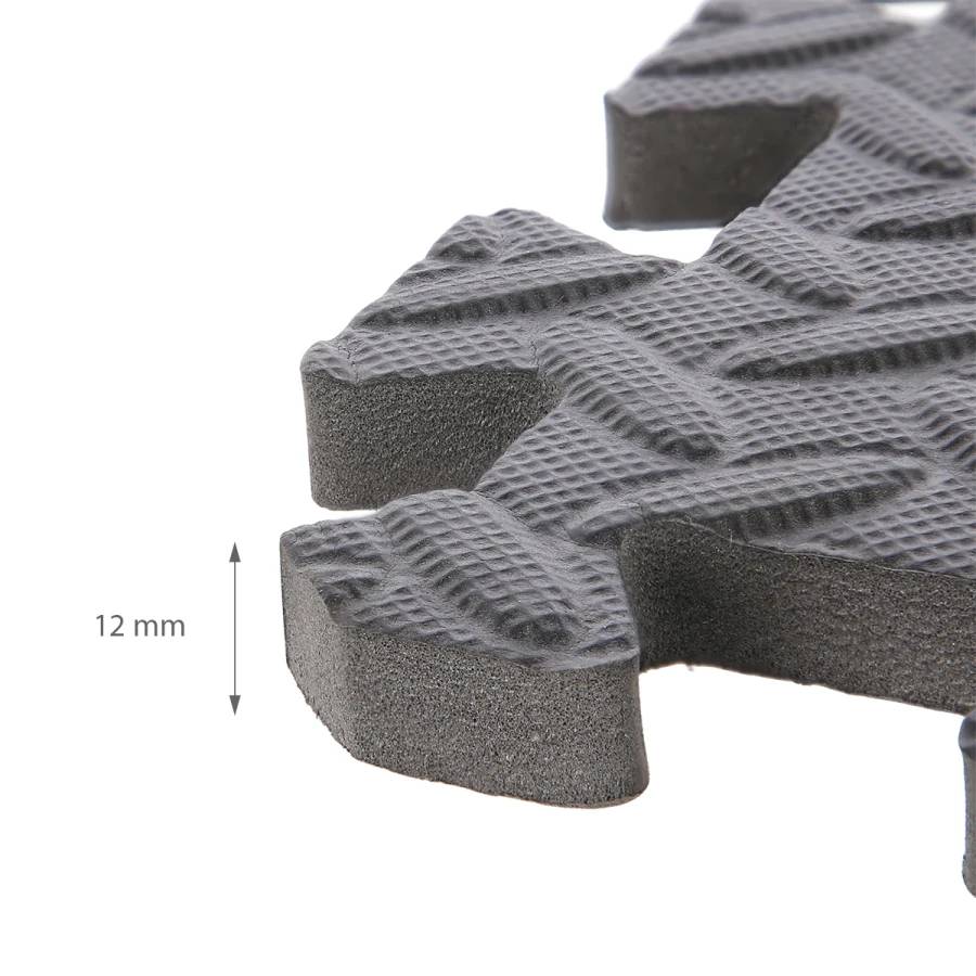 HMS Puzzelmat - Set van 9 - 12 mm - Donkergrijs