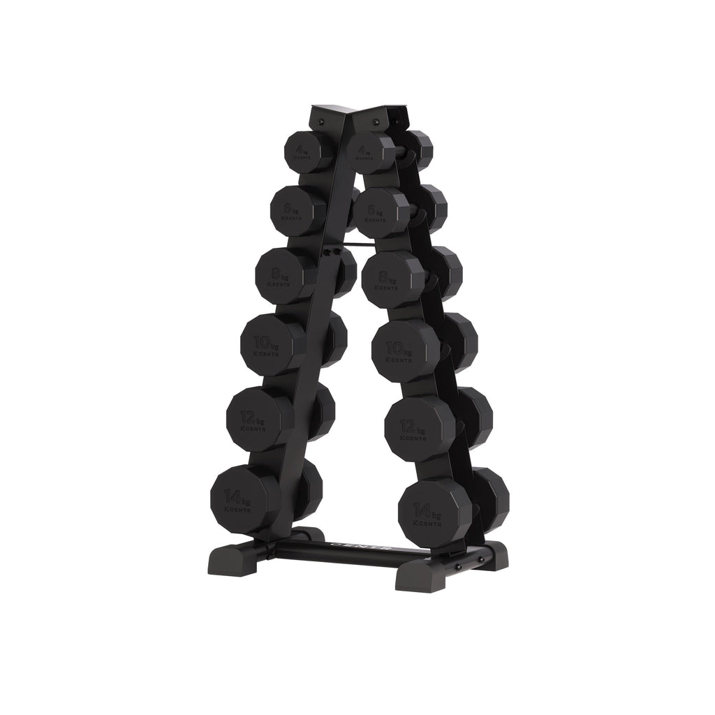 Centr Dumbbell Toren met 12-delige dumbbellset - 4 t/m 14 kg