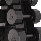 Centr Dumbbell Toren met 12-delige dumbbellset - 4 t/m 14 kg