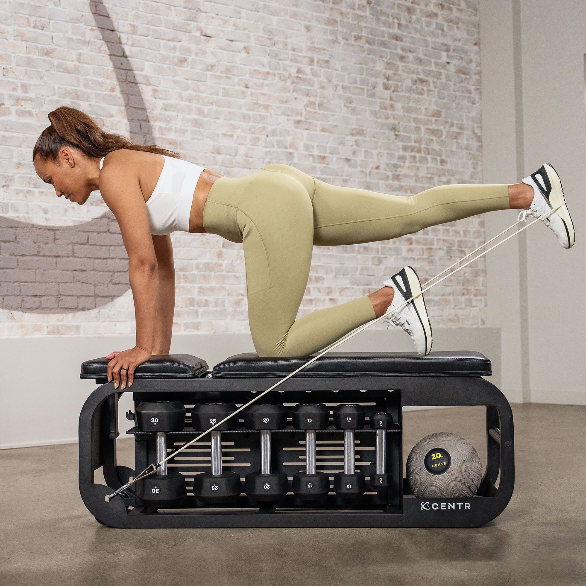 Centr Fusion Bench - Trainingsbank met opbergruimte