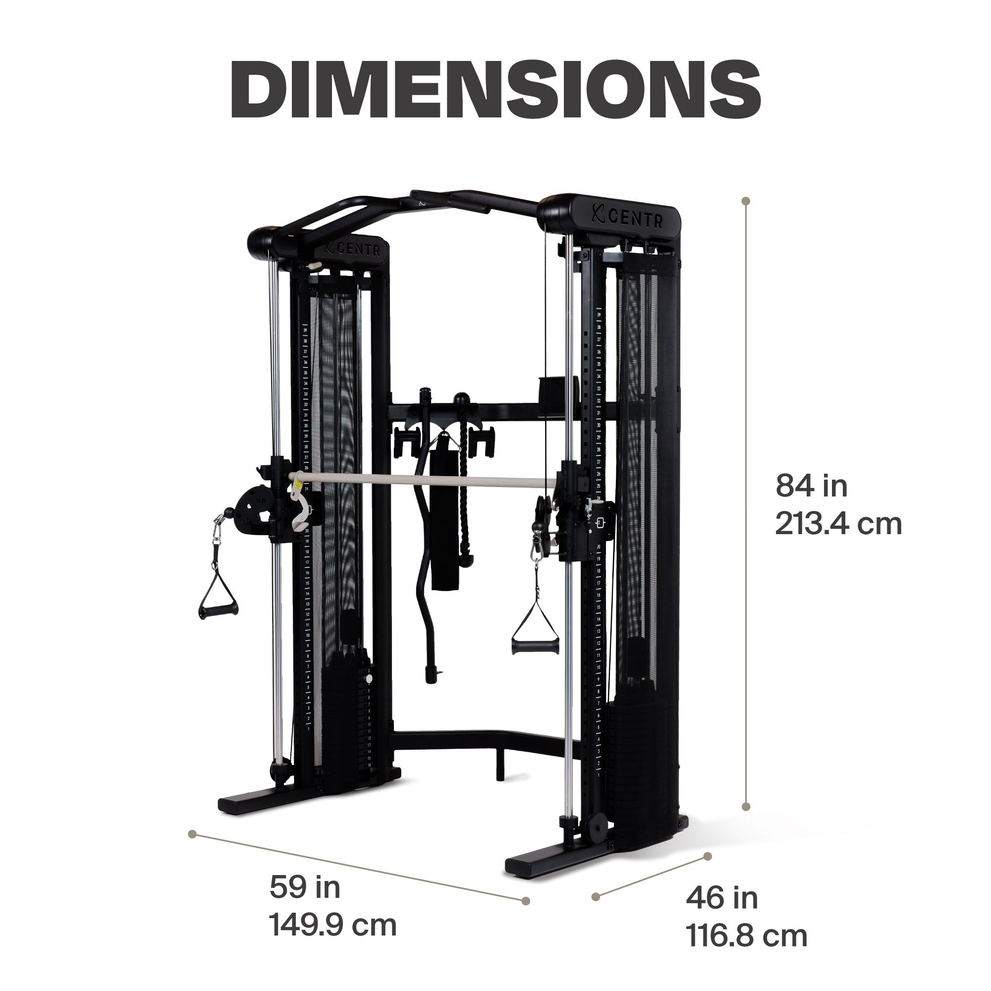 Centr 3 Home Gym - Functional Trainer met Smith Machine