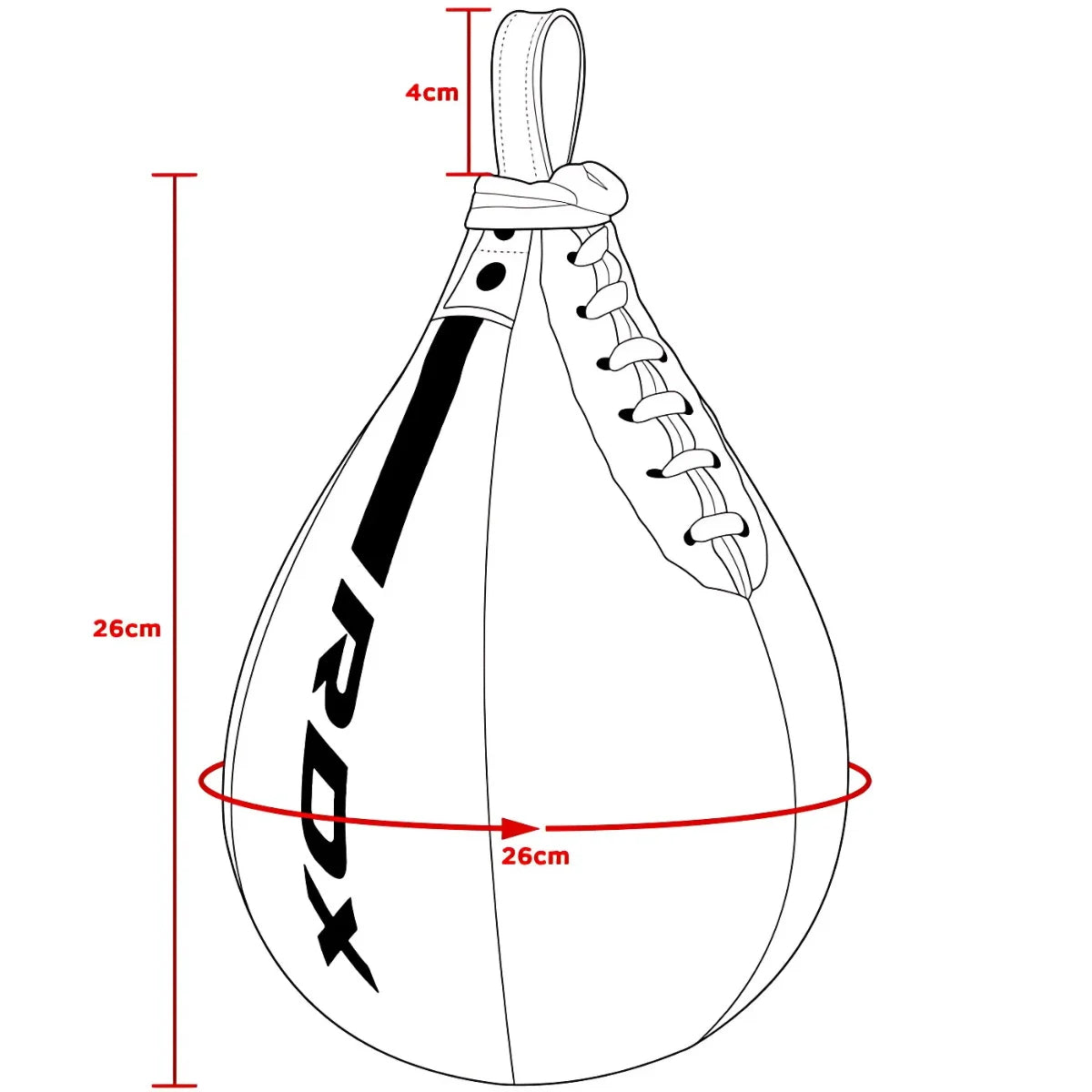 RDX Sports F6 Kara Speedball - Boksbal - Zwart