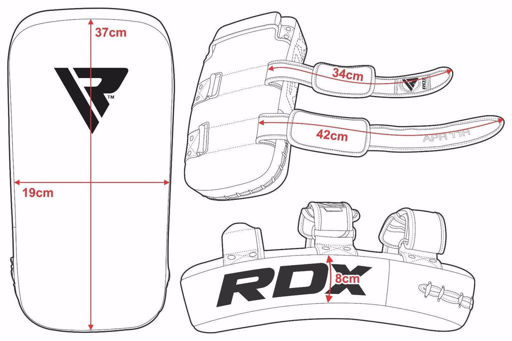RDX Sports Stootkussen - Thai Kick Pad - Wit