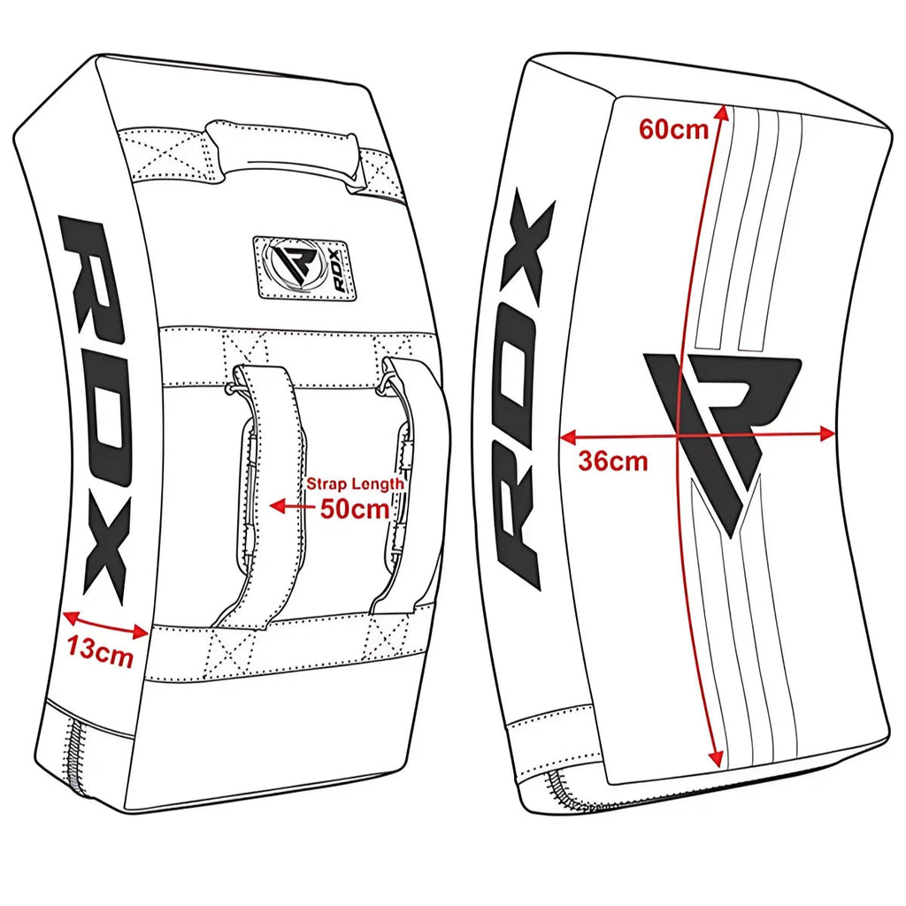 RDX Sports T1 Gebogen Stootkussen - Wit