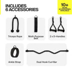 Inspire SF6 Home Gym Functional Trainer with Selectorized Smith Bar