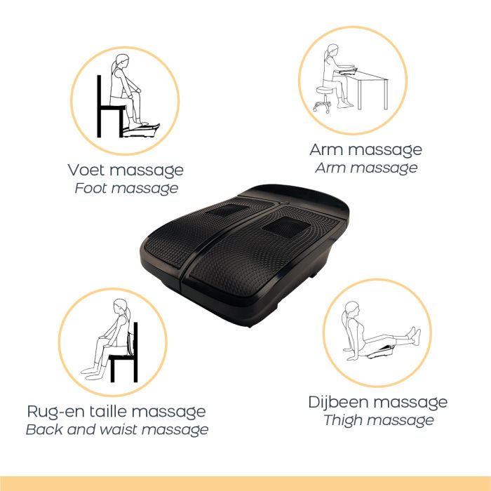 Bioenergiser Vibration Leg Trainer Trillplaat - Zwart