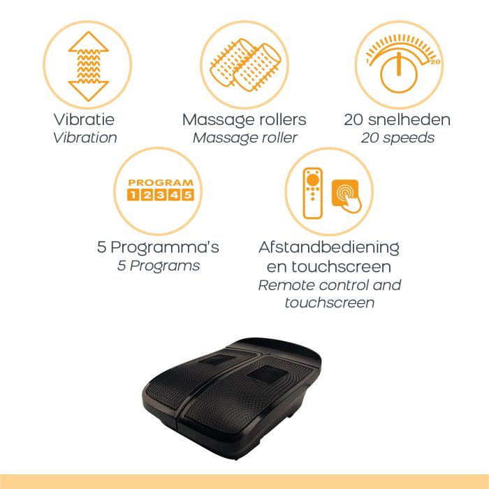 Bioenergiser Vibration Leg Trainer Trillplaat - Zwart