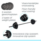Iron Gym Verstelbare Halterset - 20 kg - 25 mm - Zwart