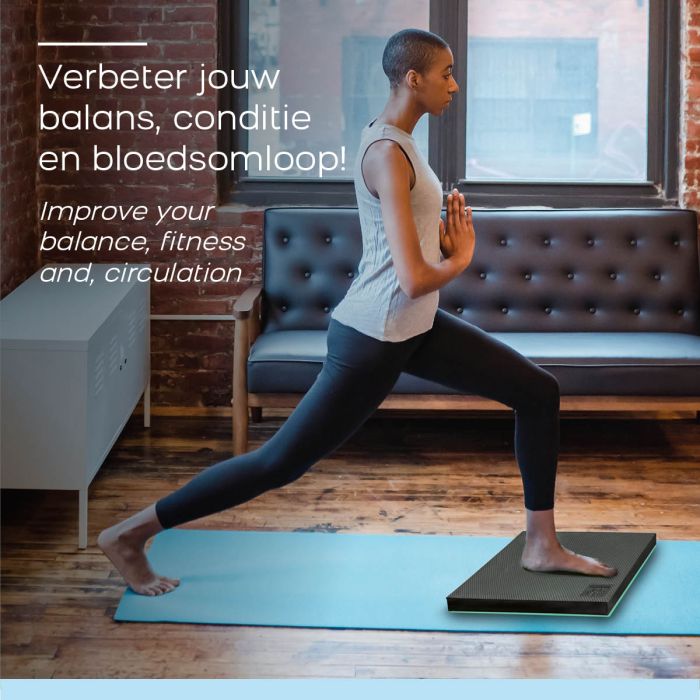 Orange Gym Spiky Balance Pad 2 in 1 - Groen/Zwart