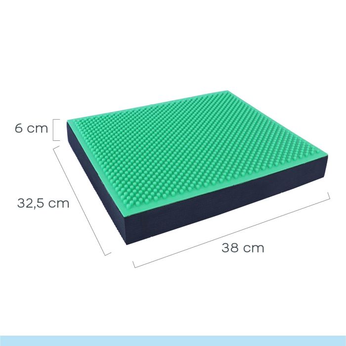 Orange Gym Spiky Balance Pad 2 in 1 - Groen/Zwart