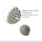 Wonder Core Spiky Massage Ball 9 cm - Grijs