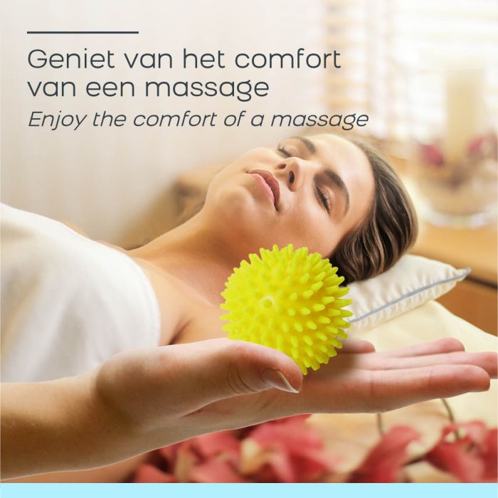 Wonder Core Spiky Massage Ball 9 cm - Grijs