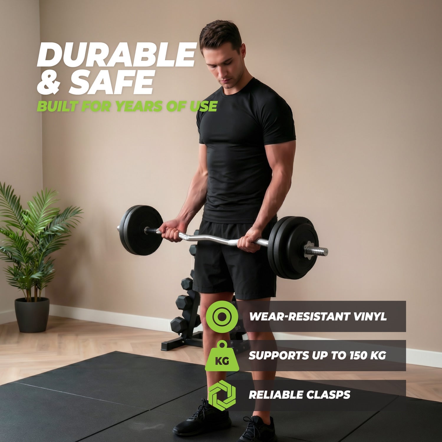 VirtuFit Vinyl EZ-Curl Set - Halterset - 20 kg