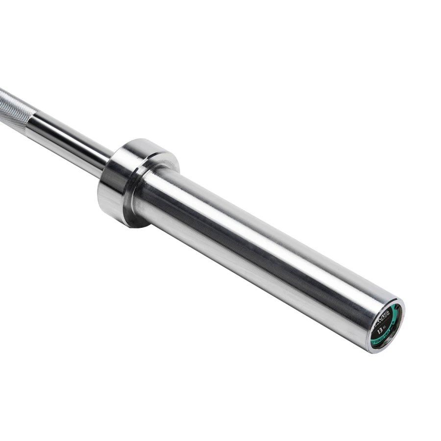HMS Premium Olympische Halterstang met Lock Jaw Collars en Veerclipsluiting - 50 mm - 150 cm