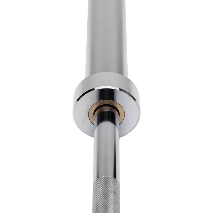 HMS Premium Olympische Halterstang met Lock Jaw Collars en Veerclipsluiting - 50 mm - 150 cm