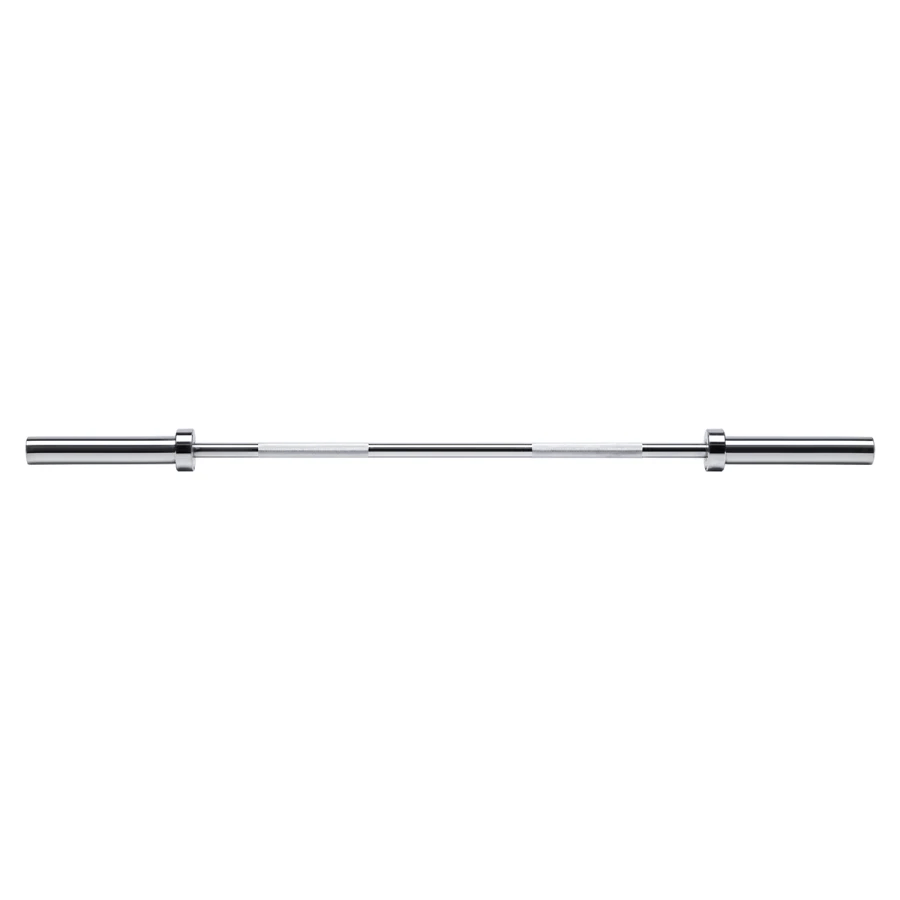 HMS Premium Olympische Halterstang met Lock Jaw Collars en Veerclipsluiting - 50 mm - 150 cm