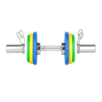 HMS Olympische Dumbbellstang met Veerclipsluiters - 50 mm - 50 cm