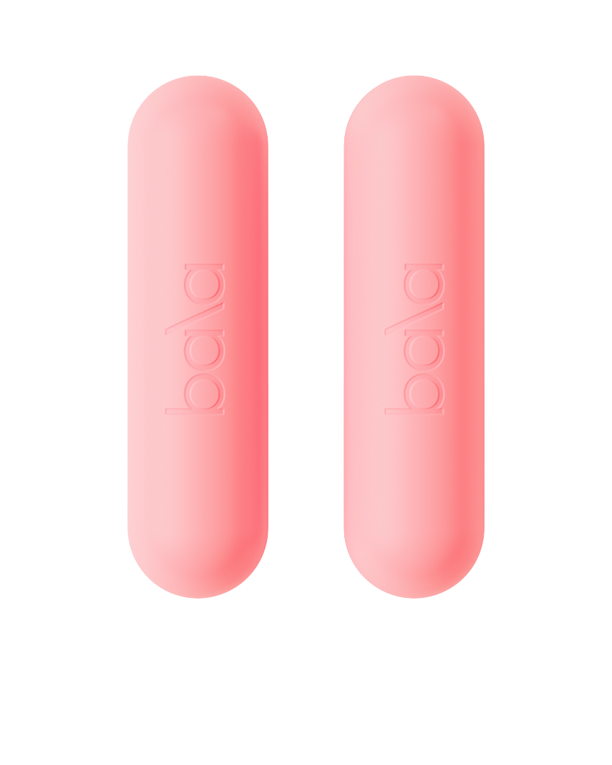 Bala Bars Dumbbells - 2 x 1 kg - Blush/Roze