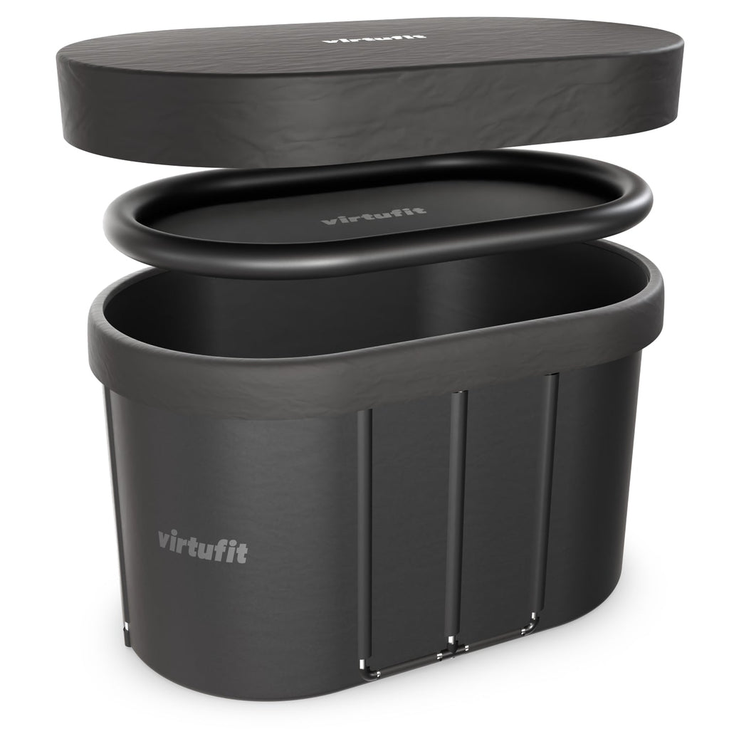 VirtuFit IJsbad Ovaal - Antraciet - 500 Liter - Inclusief accessoires