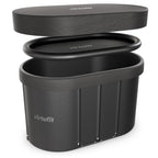 VirtuFit IJsbad Ovaal - Antraciet - 500 Liter - Inclusief accessoires