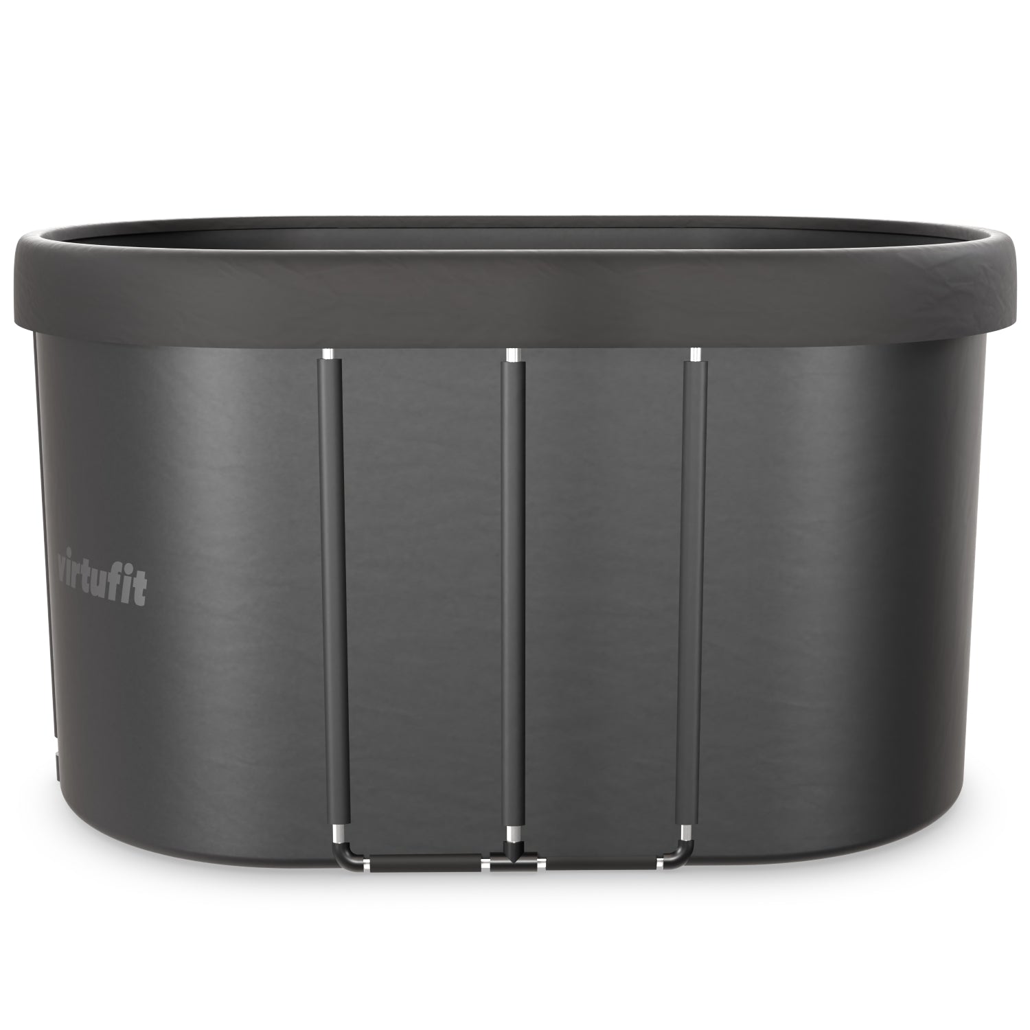 VirtuFit IJsbad Ovaal - Antraciet - 500 Liter - Inclusief accessoires