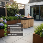 VirtuFit IJsbad Ovaal - Wood Look - 500 Liter - Inclusief accessoires