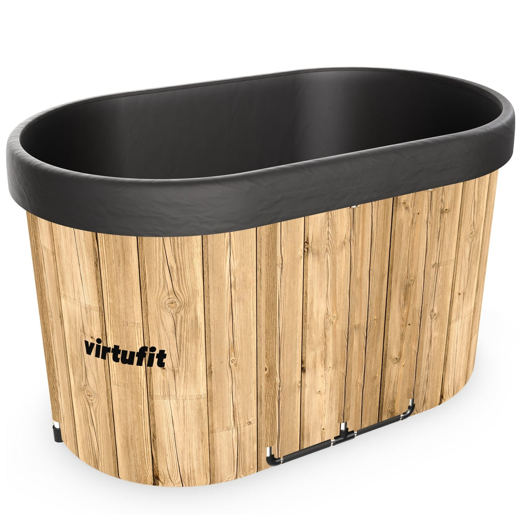 VirtuFit IJsbad Ovaal - Wood Look - 500 Liter - Inclusief accessoires
