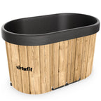 VirtuFit IJsbad Ovaal - Wood Look - 500 Liter - Inclusief accessoires