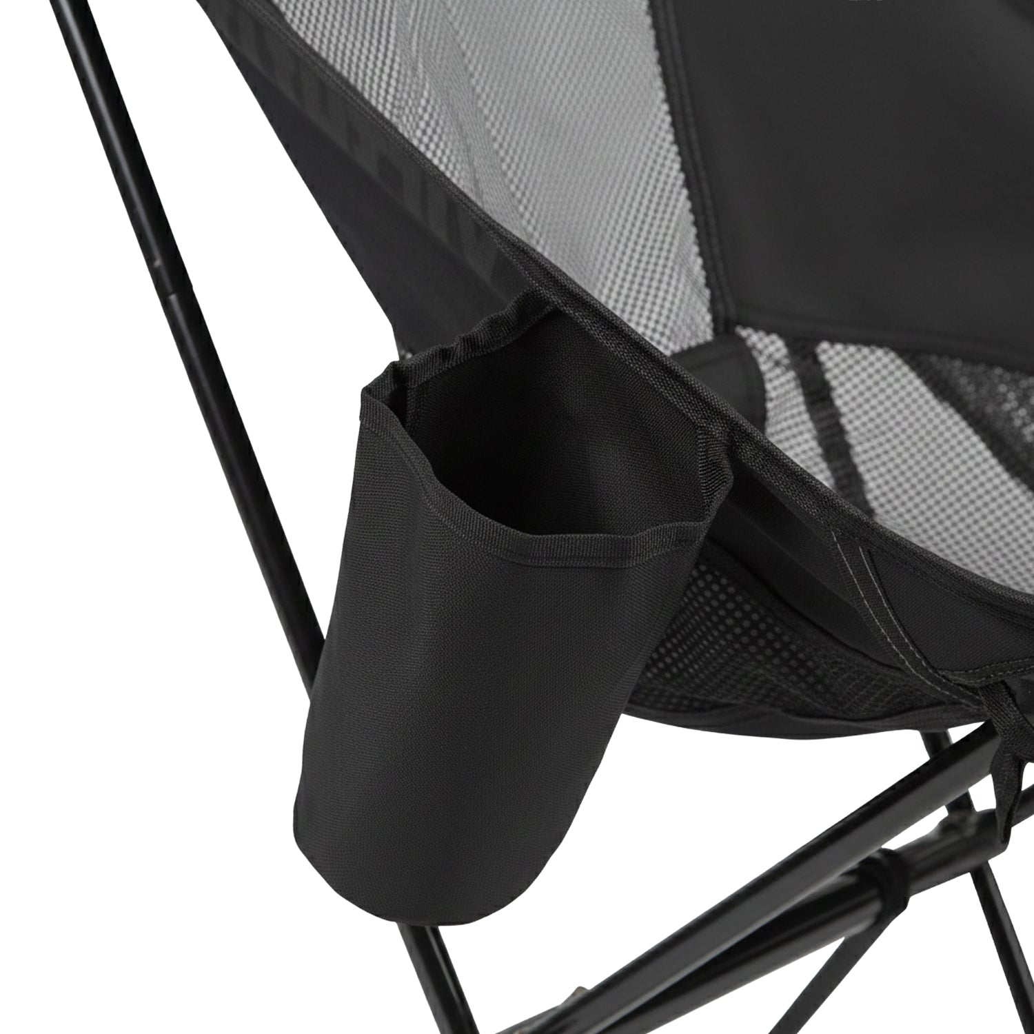 VirtuFit Camping Stoel Compact - Opvouwbaar - Zwart - Set van 2