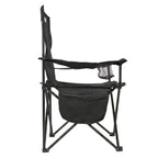 VirtuFit Opvouwbare Camping Stoel - Zwart - Set van 2