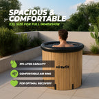 VirtuFit IJsbad XXL - 375 Liter - Wood Look - Inclusief accessoires