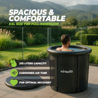VirtuFit IJsbad XXL - 375 Liter - Antraciet - Inclusief accessoires