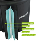 VirtuFit IJsbad XXL - 375 Liter - Antraciet - Inclusief accessoires