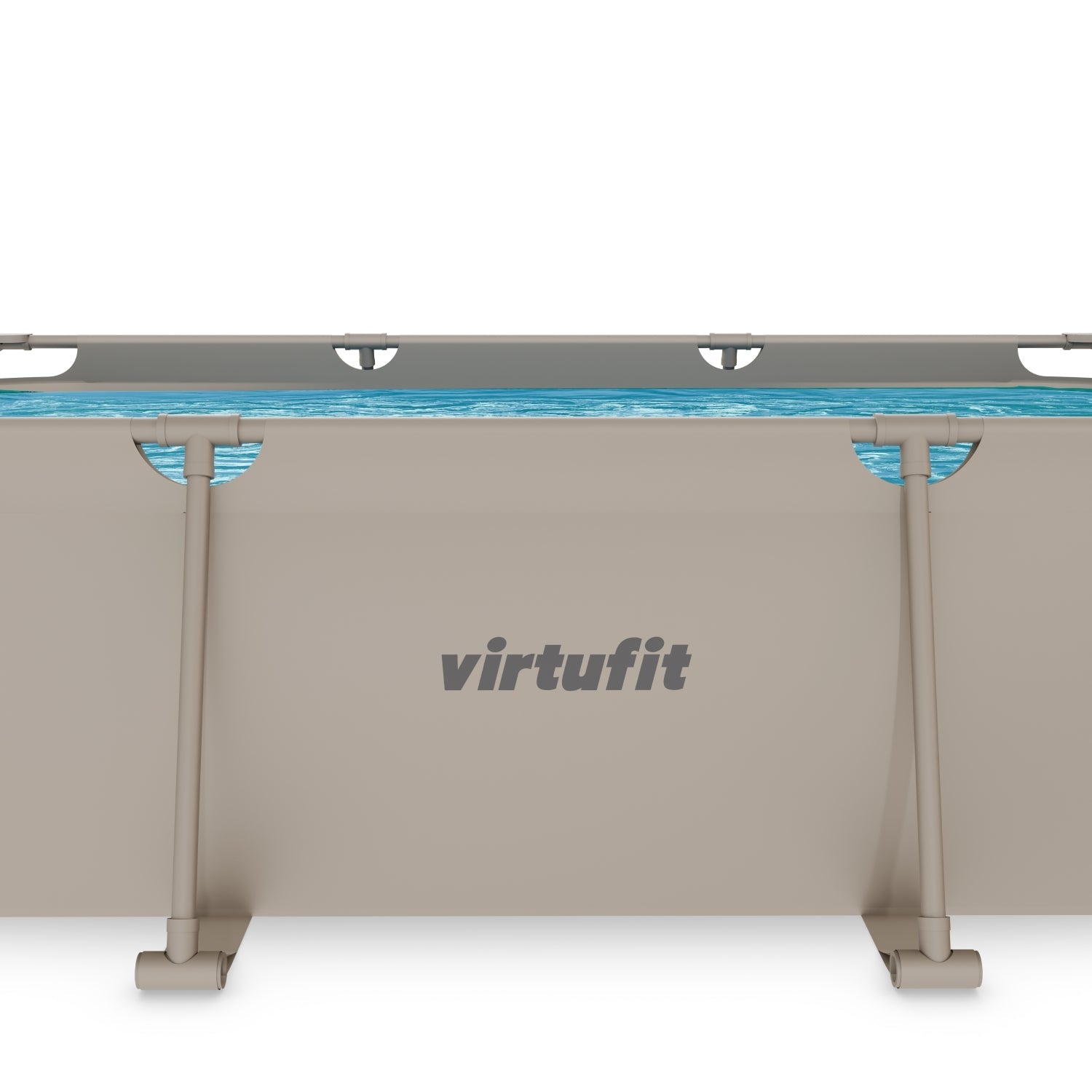 VirtuFit Rechthoekig Zwembad - 300 x 210 x 66 cm - Beige