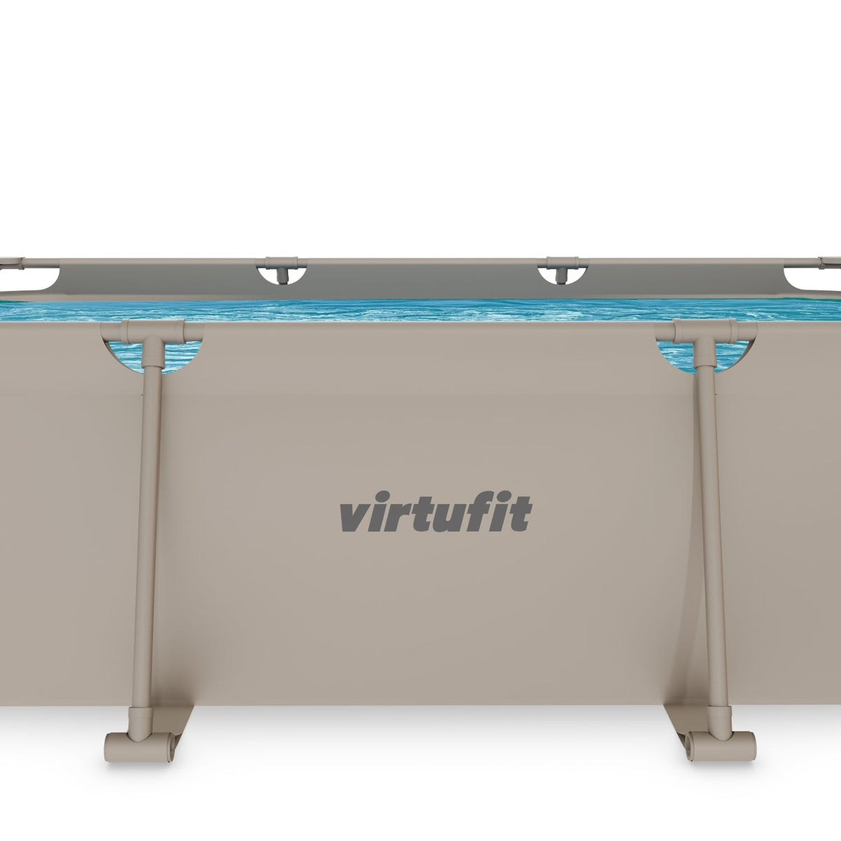 VirtuFit Rechthoekig Zwembad - 300 x 210 x 66 cm - Beige - Tweedekans