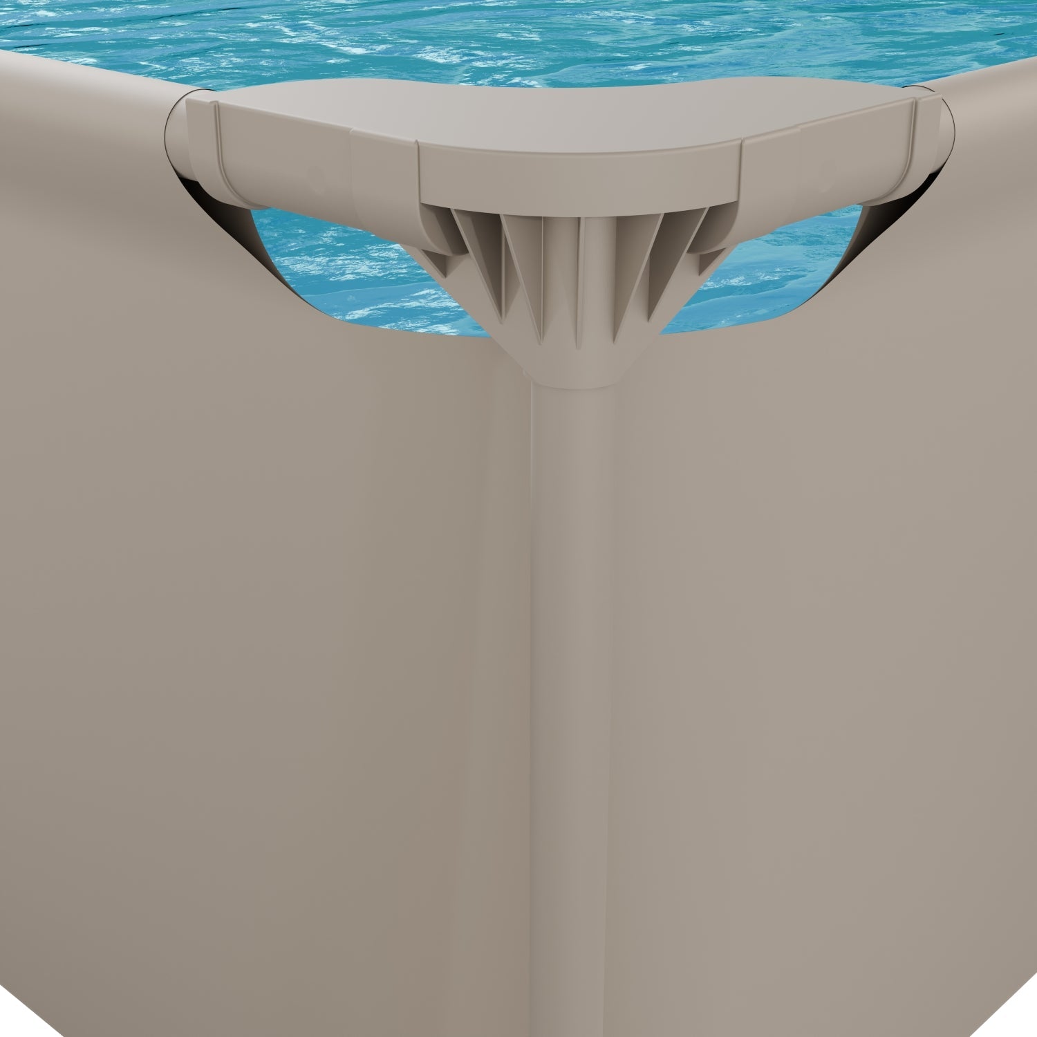VirtuFit Rechthoekig Zwembad - 300 x 210 x 66 cm - Beige