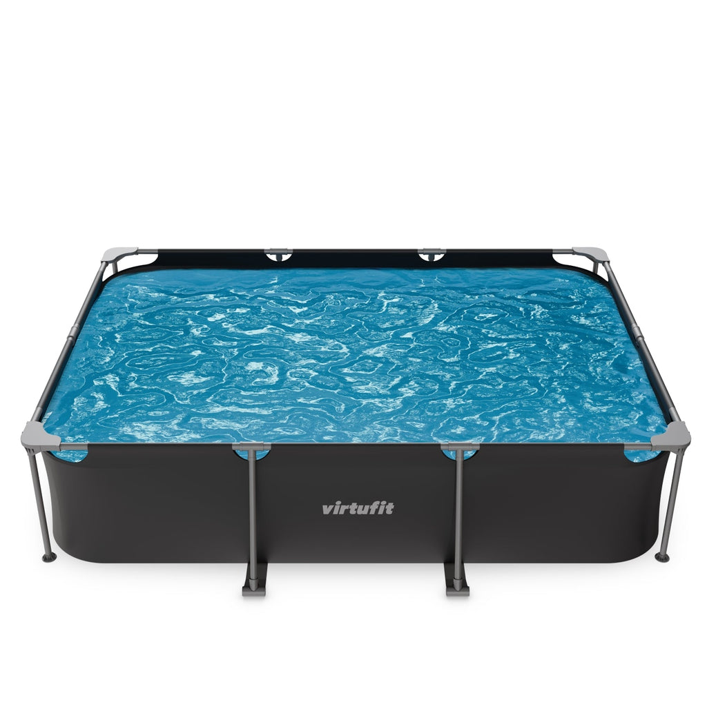 VirtuFit Rechthoekig Zwembad - 300 x 210 x 66 cm - Antraciet